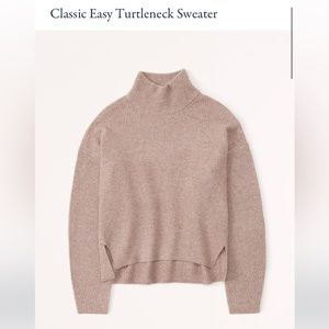Abercrombie brown turtleneck sweater - size M